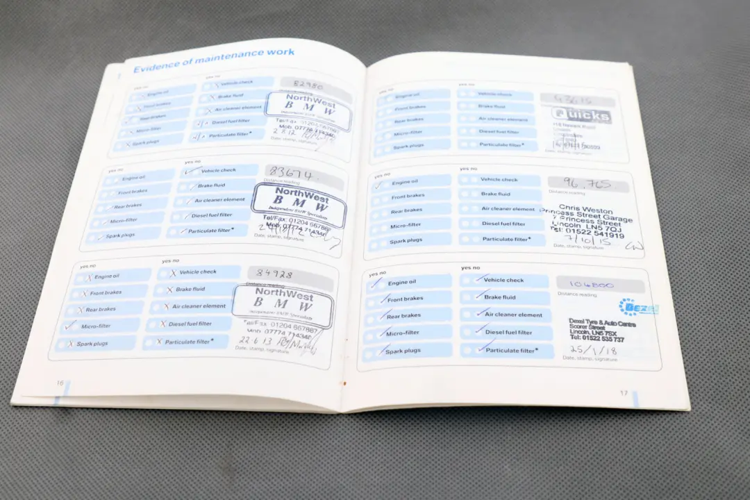 BMW 1 Series E87 Service Booklet Radio Instructions Pouch Case Wallet