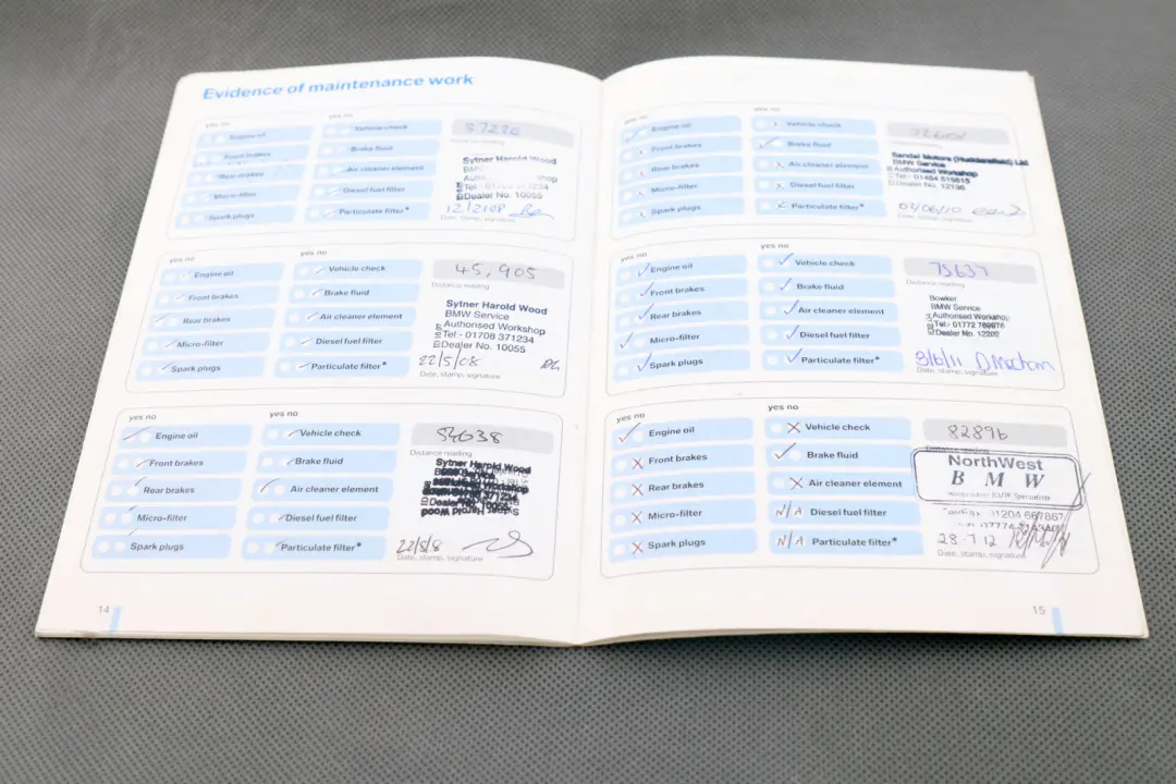 BMW 1 Series E87 Service Booklet Radio Instructions Pouch Case Wallet
