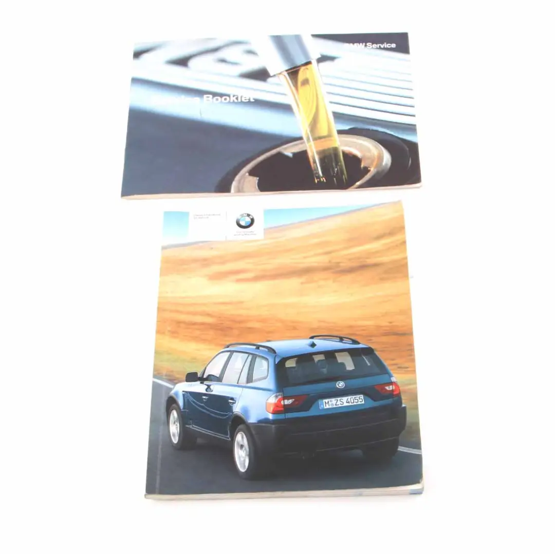 BMW X3 E83 Service Booklet Owner's Handbook Book Set Wallet Case Pouch 0159820