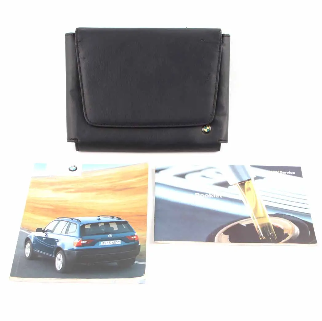 BMW X3 E83 Service Booklet Owner's Handbook Book Set Wallet Case Pouch 0159820