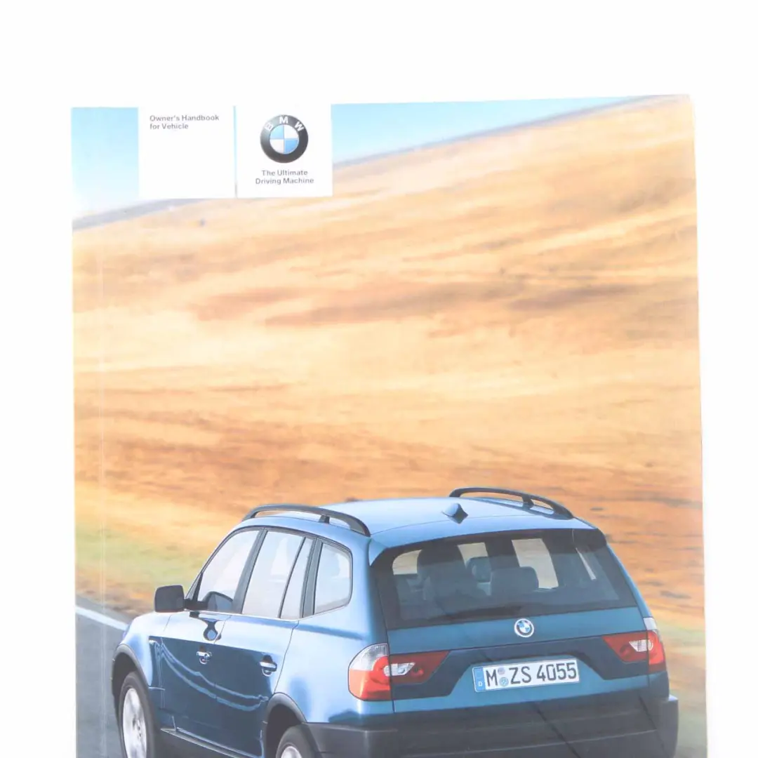 BMW X3 E83 Service Booklet Owner's Handbook Book Set Wallet Case Pouch 0159820