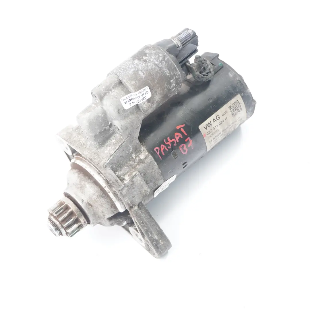 VW Volkswagen Passat B7 TDI Diesel Motor de arranque 02Z911024H