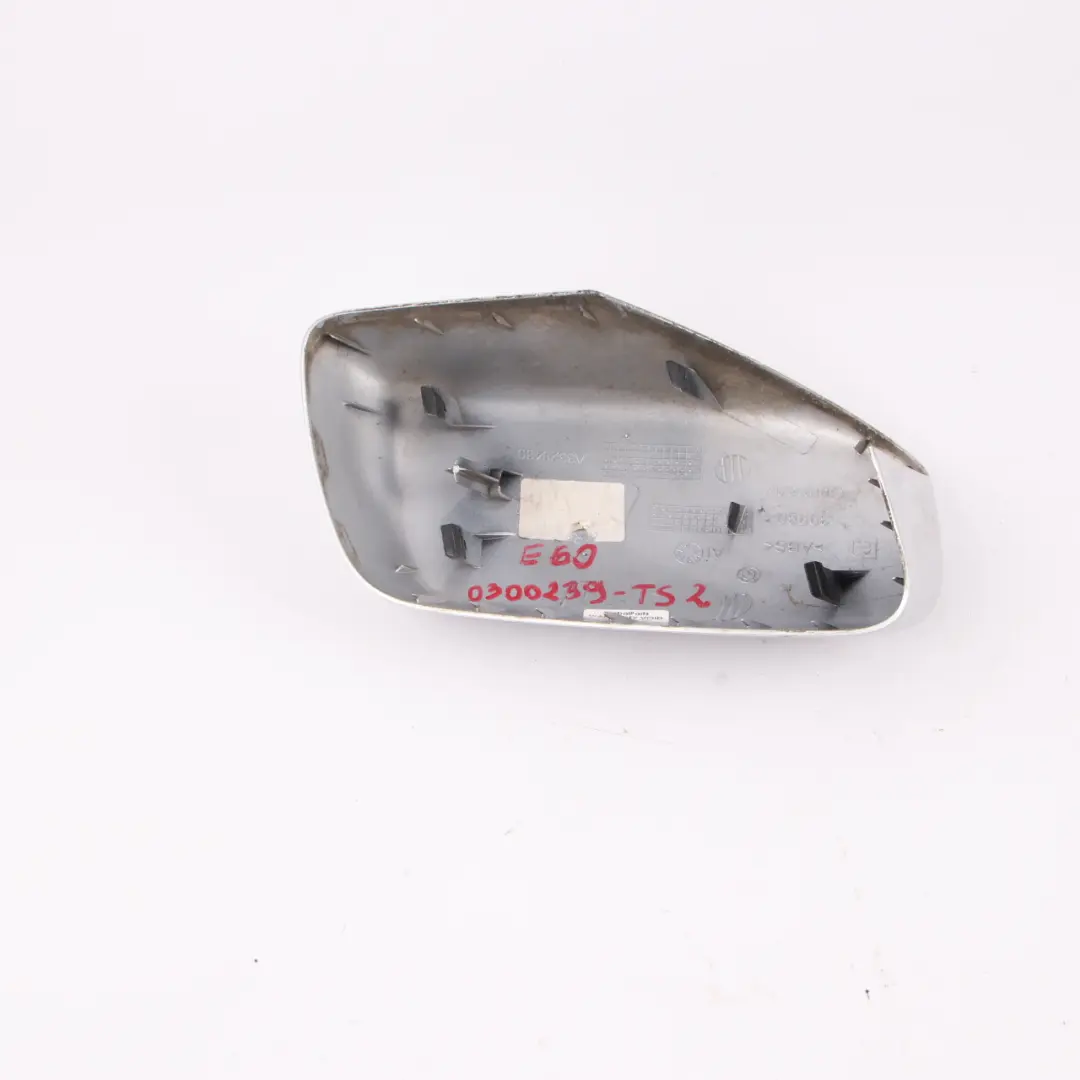 Wing Mirror Cover BMW E60 E61 Right O/S Cap Casing Titansilber Silver 354