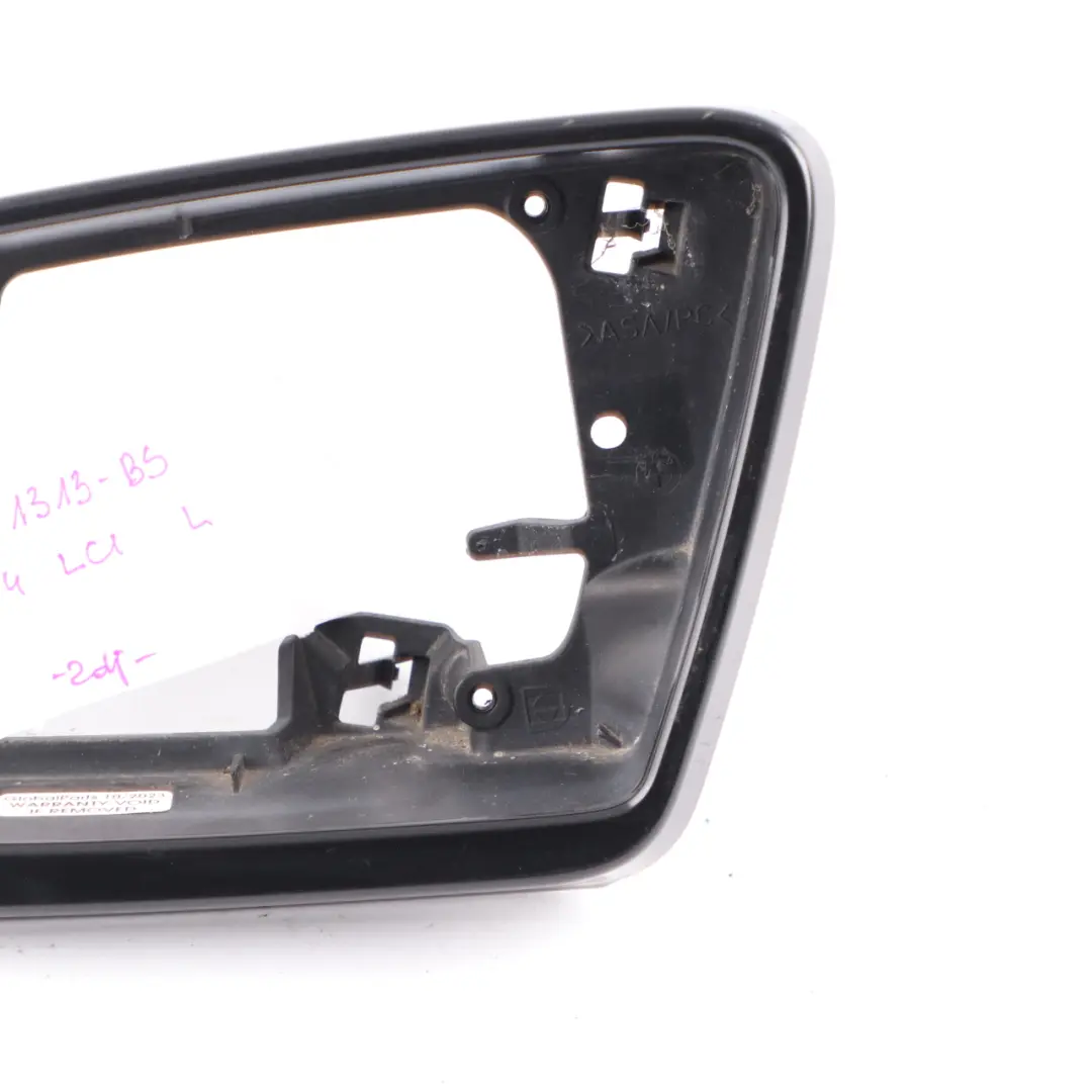 Wing Mirror Frame BMW E63 E64 Door Left N/S Ring Base Cover Black Sapphire - 475