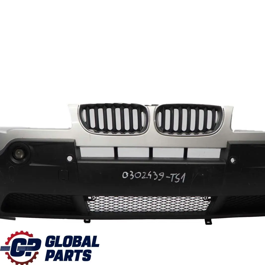 BMW X3 Series 1 E83 Complete Front Bumper PDC Titansilber Titan Silver Metallic