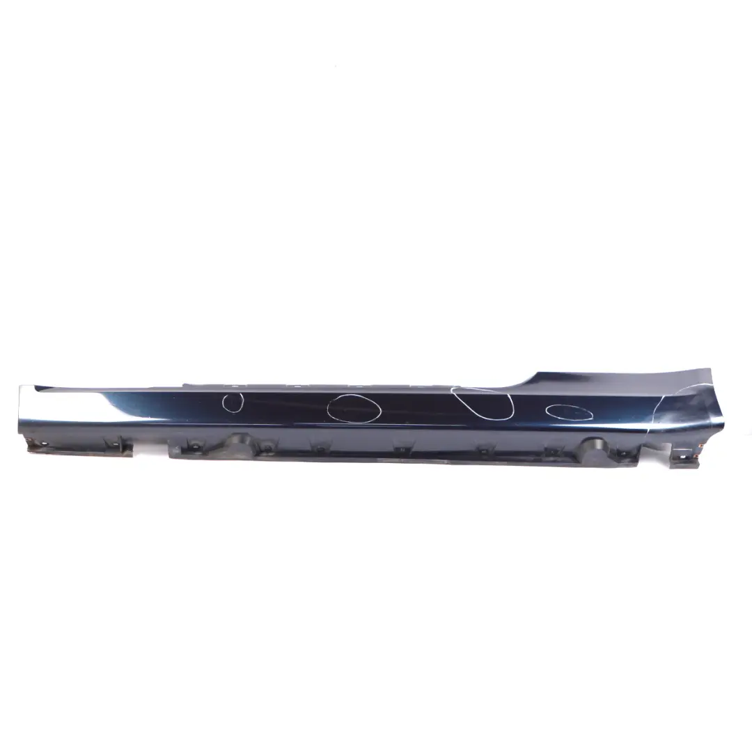 BMW E63 E64 Door Sill Side Cover Trim Skirt Left N/S Blue Onyx Metallic - S11