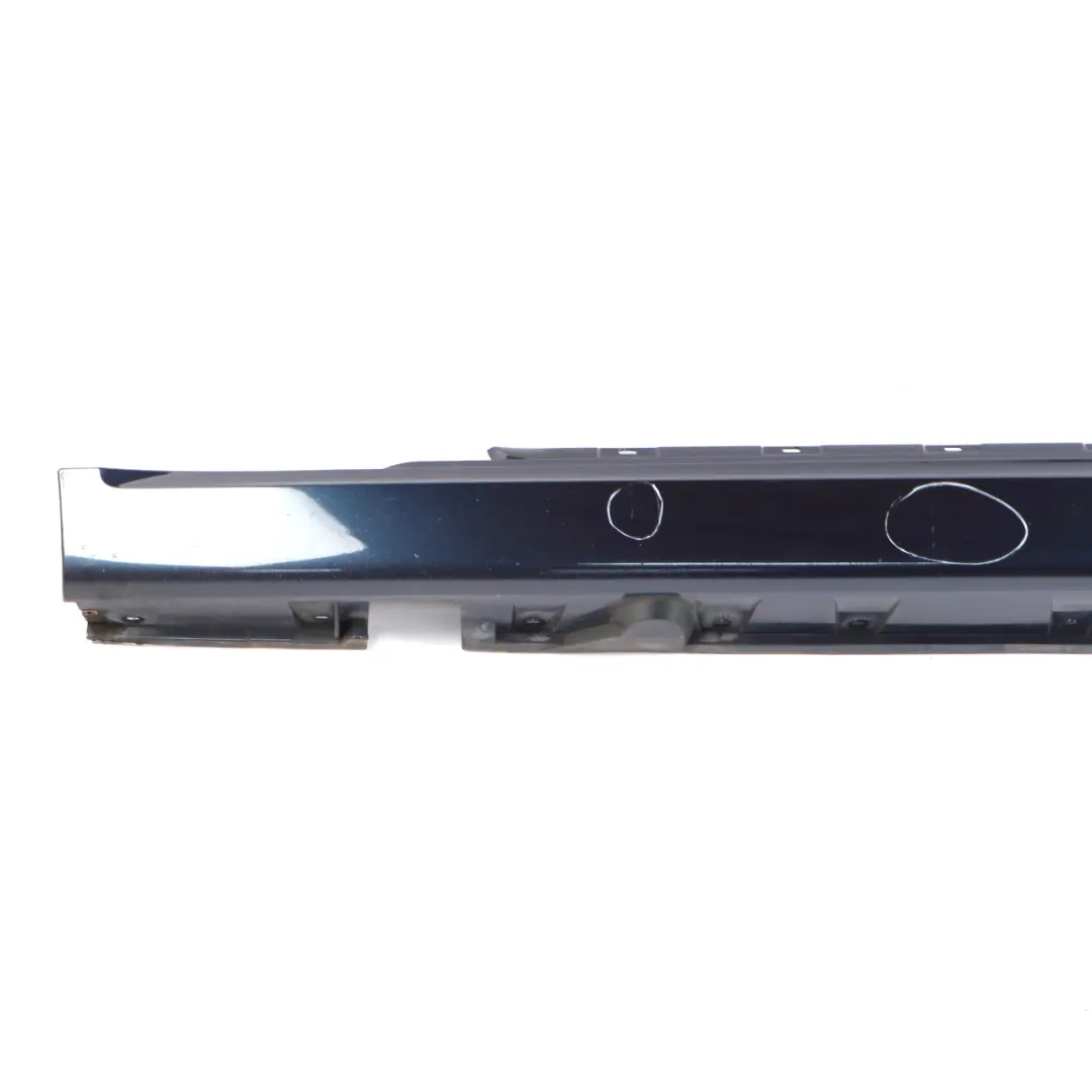 BMW E63 E64 Door Sill Side Cover Trim Skirt Left N/S Blue Onyx Metallic - S11