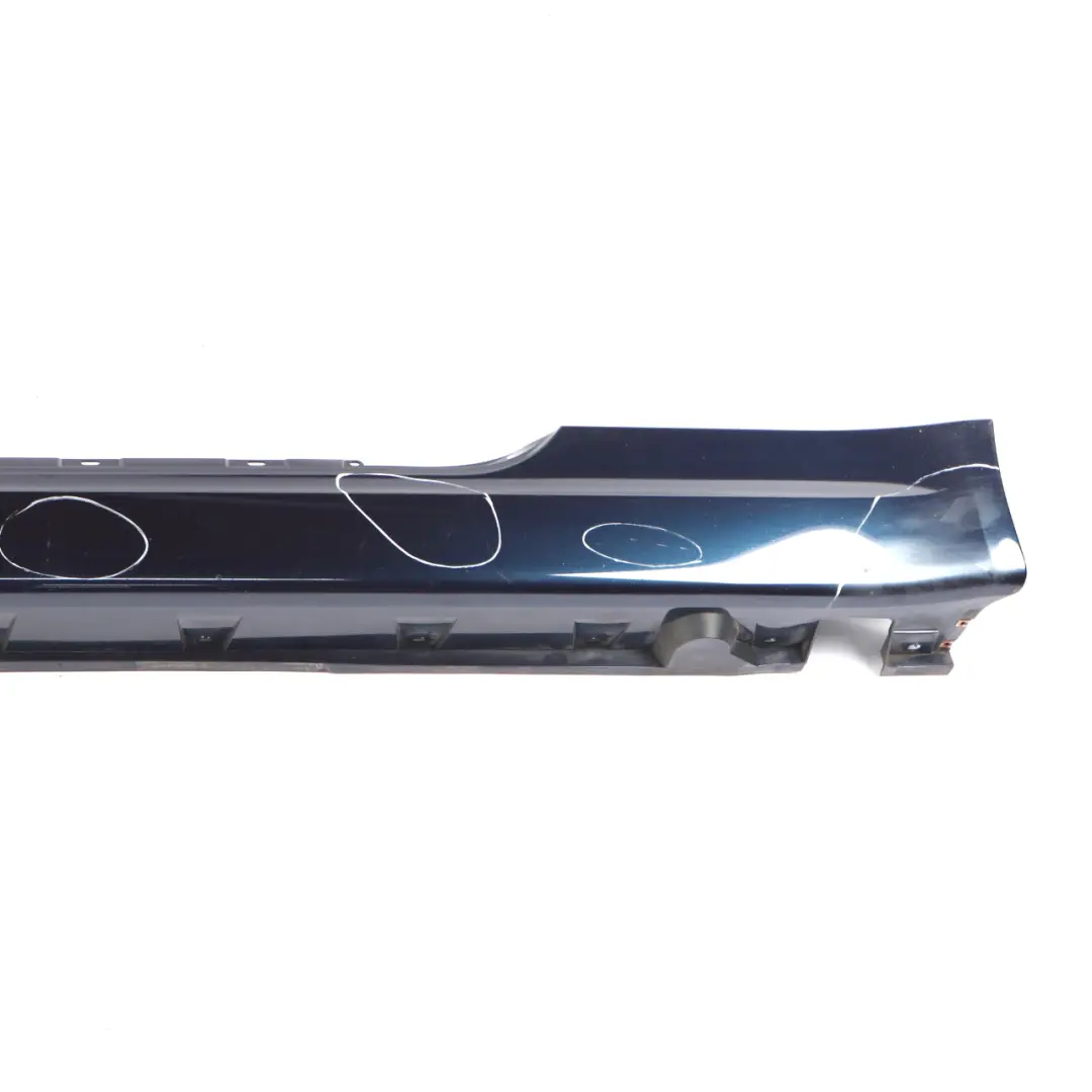 BMW E63 E64 Door Sill Side Cover Trim Skirt Left N/S Blue Onyx Metallic - S11