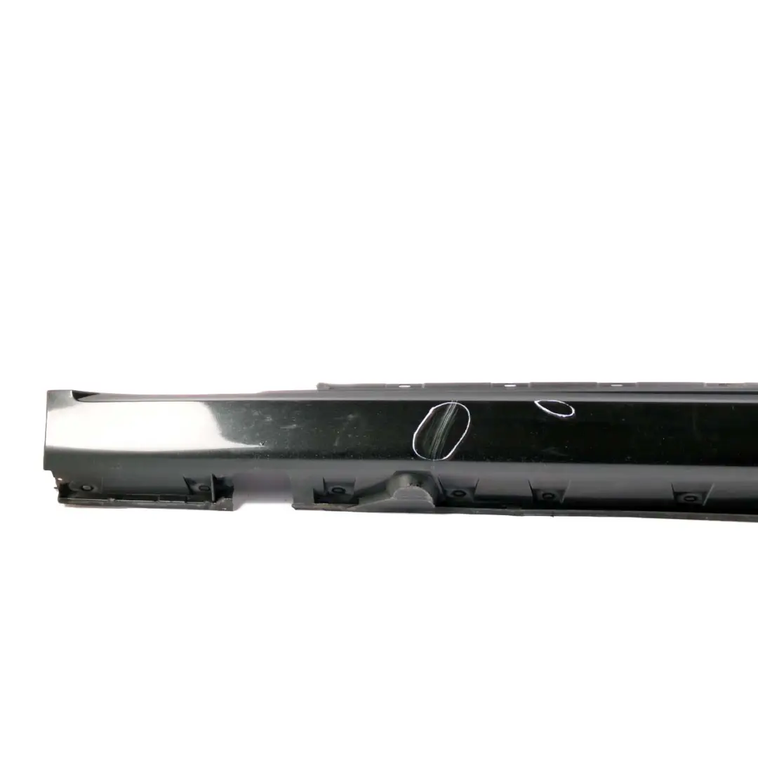BMW E63 E64 Sill Side Skirt Cover Left N/S Black Sapphire Metallic - 475