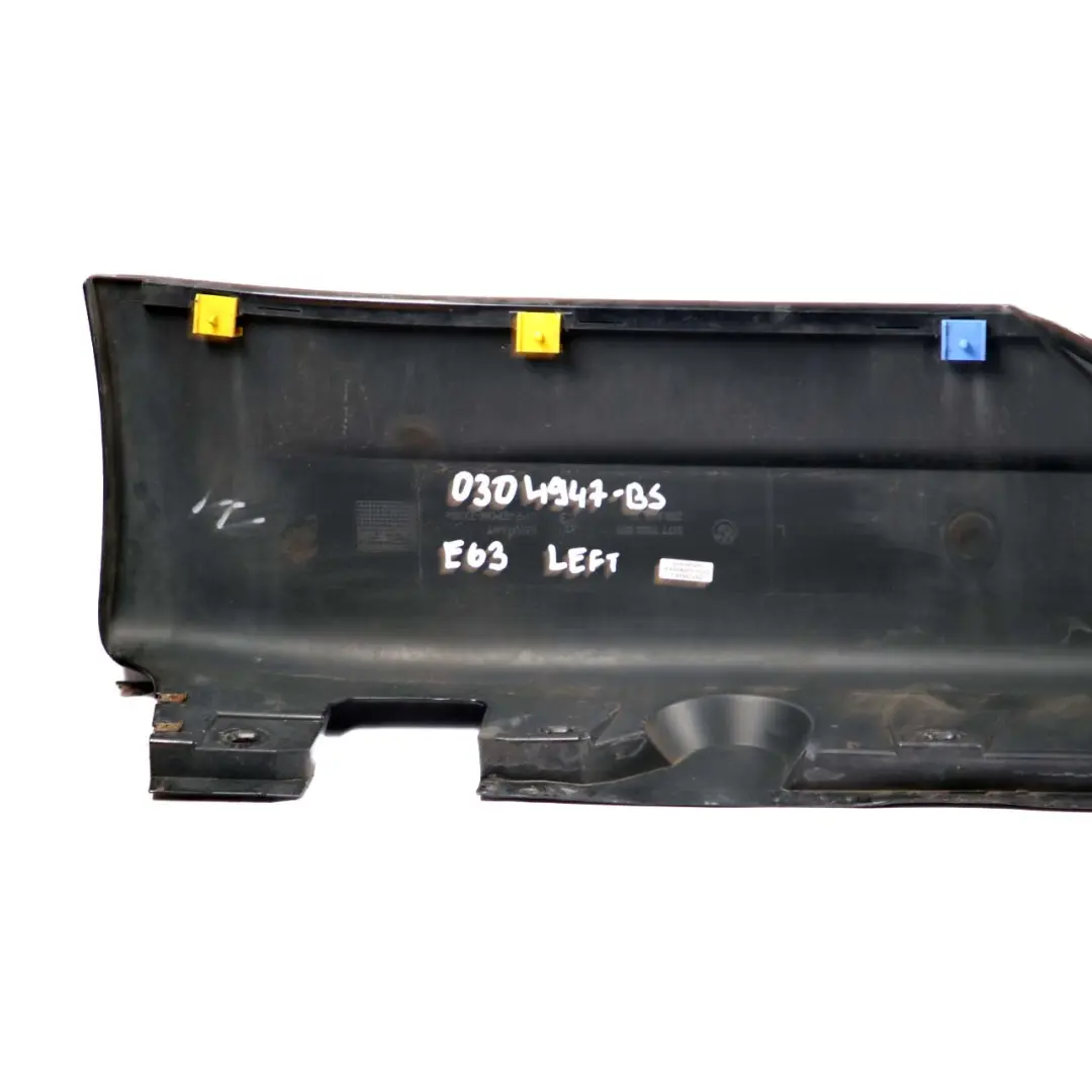 BMW E63 E64 Sill Side Skirt Cover Left N/S Black Sapphire Metallic - 475