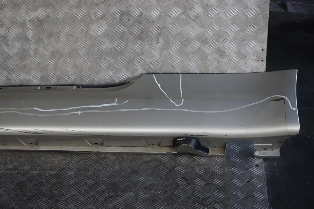 BMW 6 E63 E64 Door Sill Side Cover Skirt Left Mineralsilber Silver A14