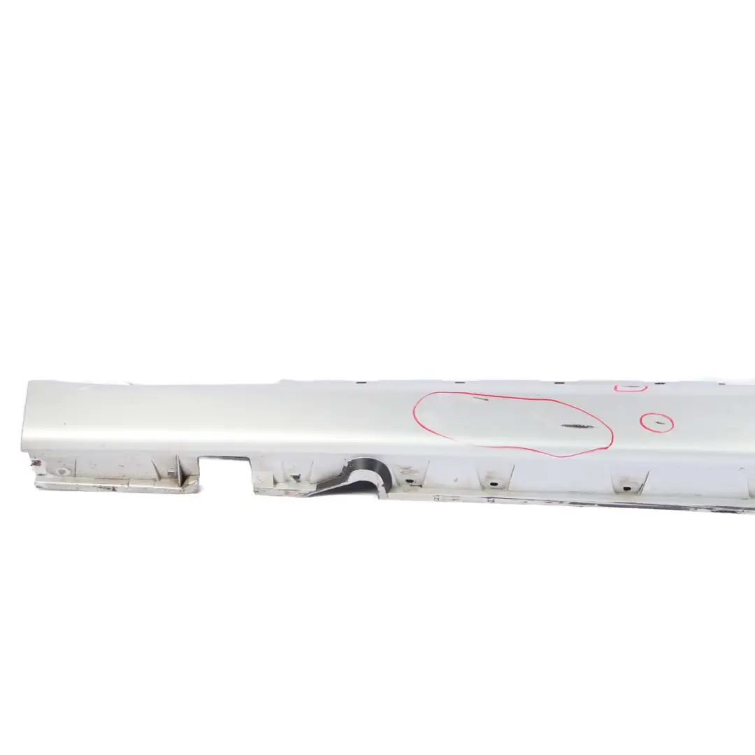 BMW E63 E64 Door Sill Side Cover Trim Skirt Left N/S Titansilber Silver 354