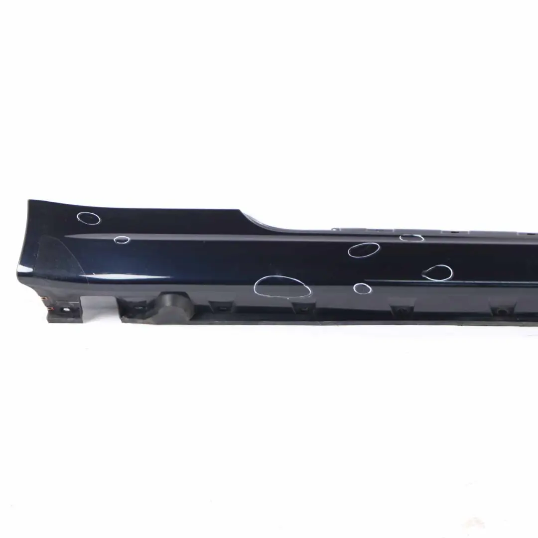 BMW E63 E64 Door Sill Side Cover Skirt Right O/S Monacoblau Blue Metallic - A35