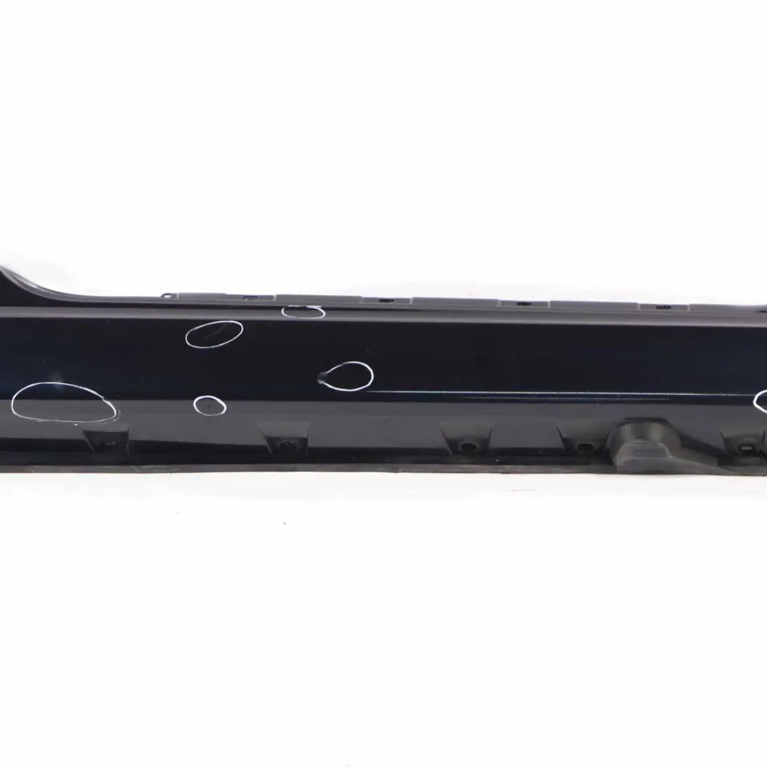 BMW E63 E64 Door Sill Side Cover Skirt Right O/S Monacoblau Blue Metallic - A35