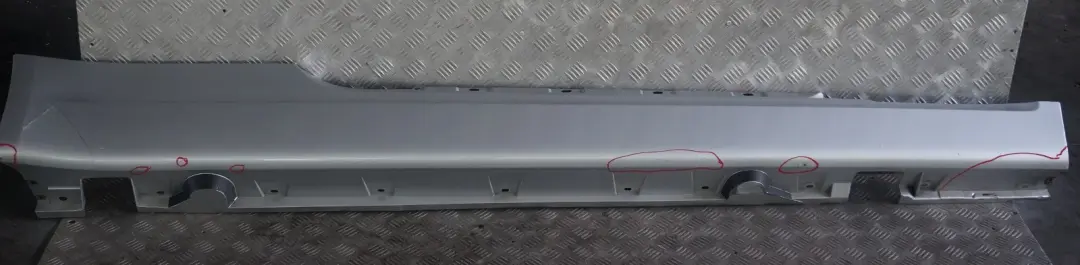 BMW 6 Series E63 E64 Door Sill Side Cover Skirt Right O/S Titansilber Silver