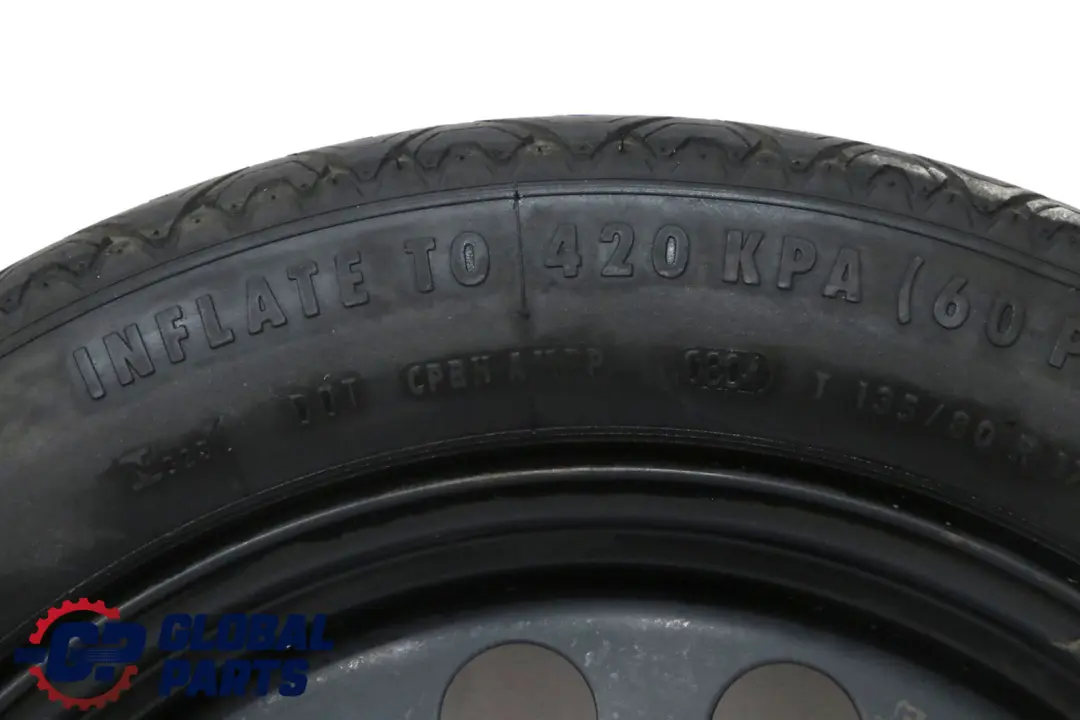 Roue De Secours Compacte En Acier Noir 135/80 R17 Pour BMW Série 5 E60 0308889