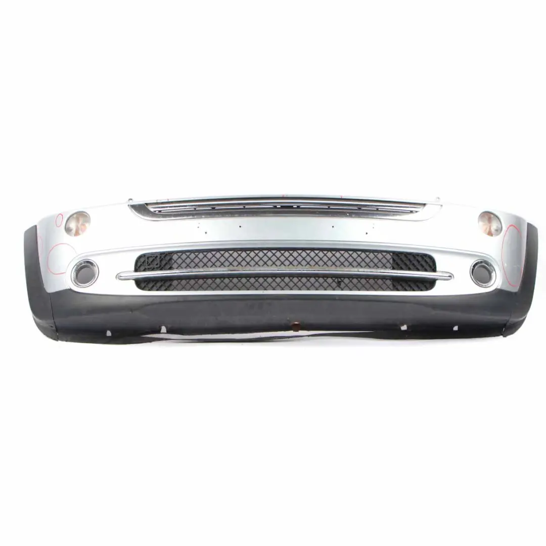 Mini R50 R52 Front Bumper Complete Trim Panel Pure Silver Metallic - 900