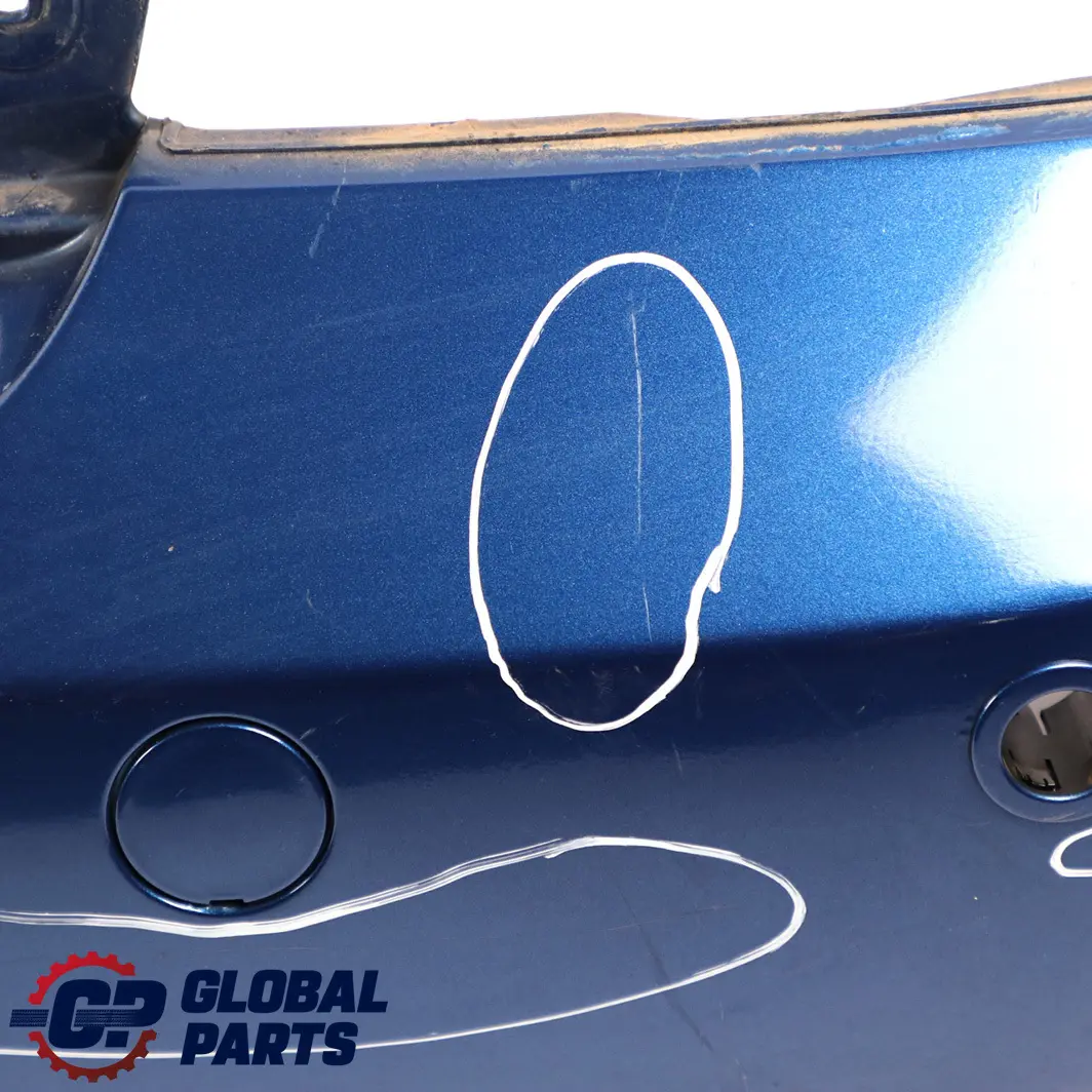 Mini Cooper One R52 Cabrio Complete Rear Bumper PDC Holes Panel Lightning Blue