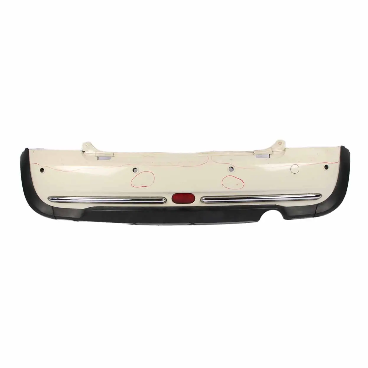 Mini Cooper One R52 Cabrio Complete Rear Bumper PDC Panel Pepper White - 850