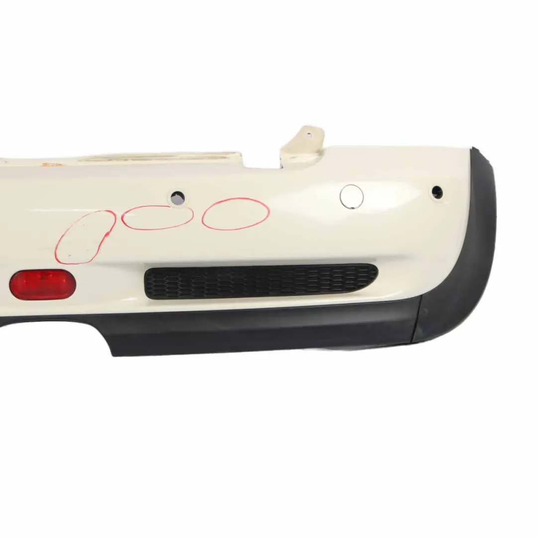 Mini R52 Cabrio Cooper S Complete Rear Bumper PDC Panel Pepper White - 850