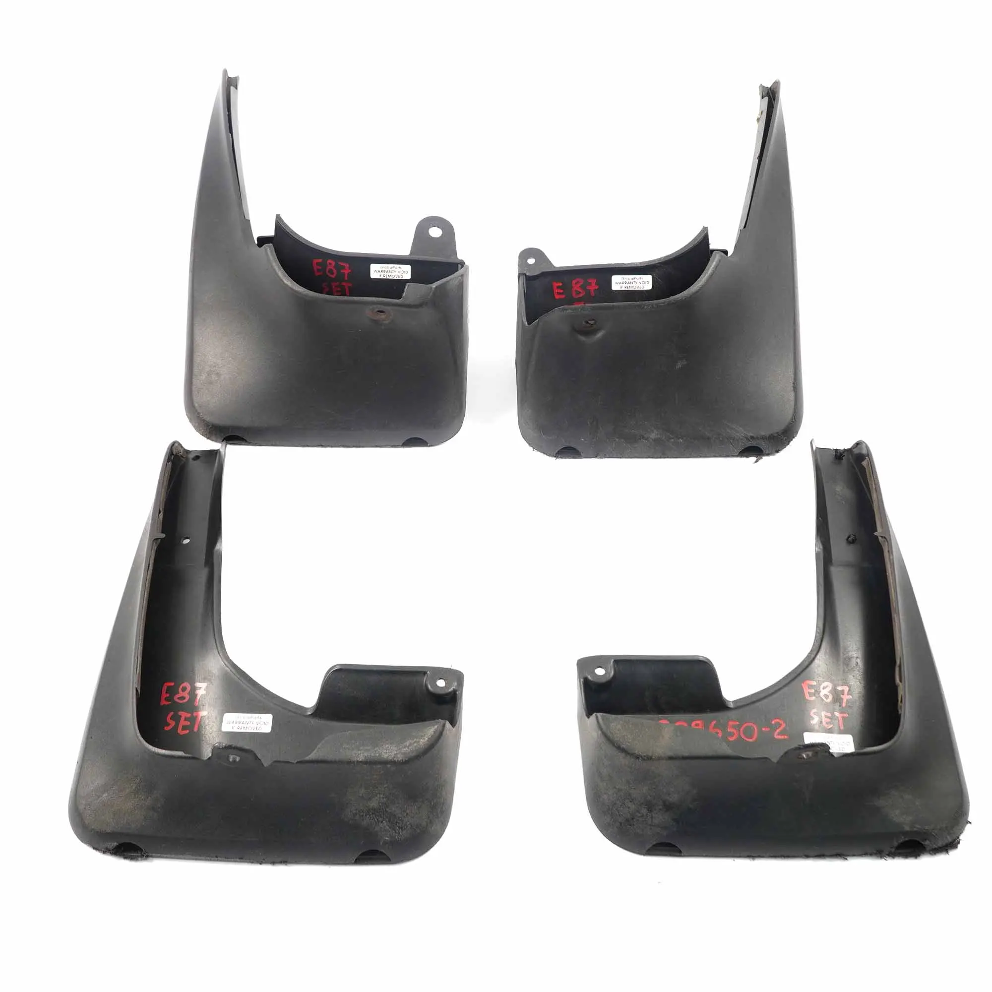 BMW 1 3 E81 E82 E87 E88 Front Rear Left Right N/O/S Mud Flaps Mudflaps Set