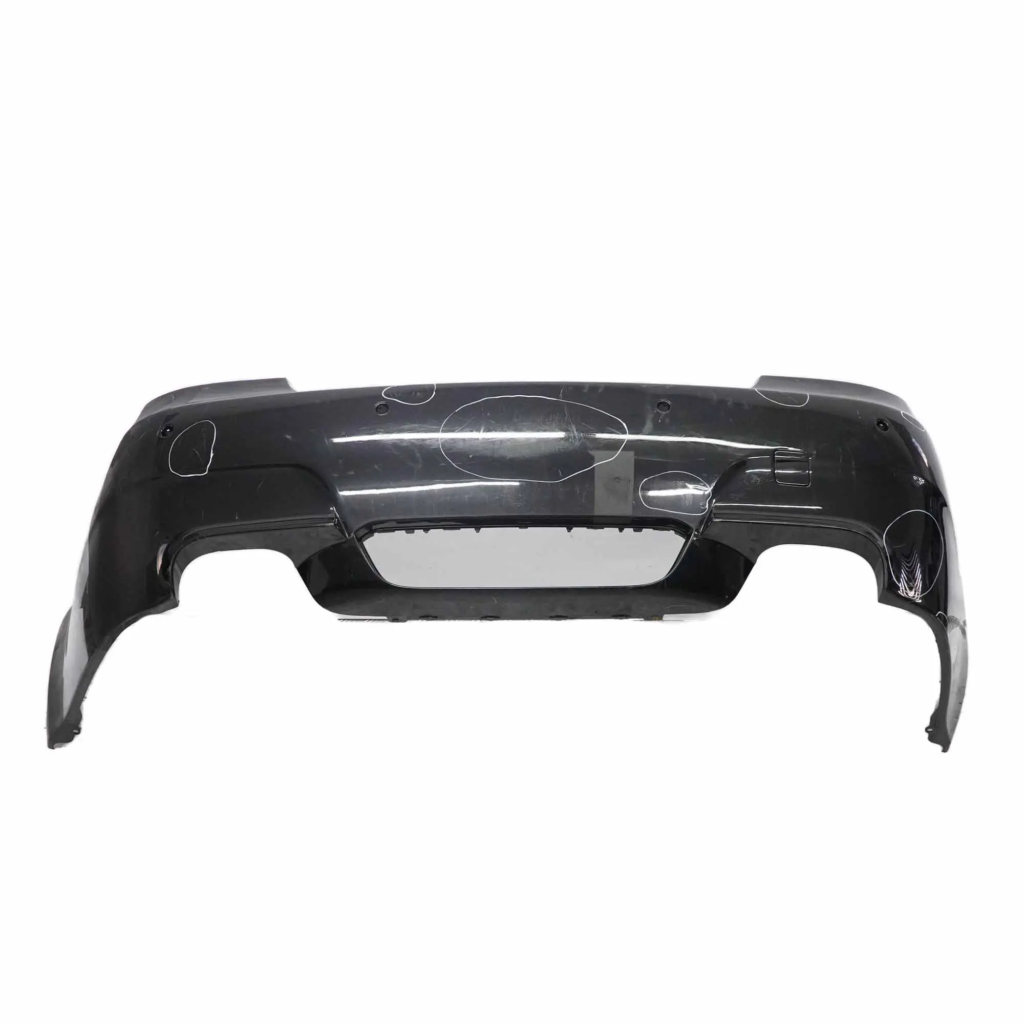 BMW E60 M5 Rear Bumper Complete Panel PDC Black Sapphire Metallic - 475