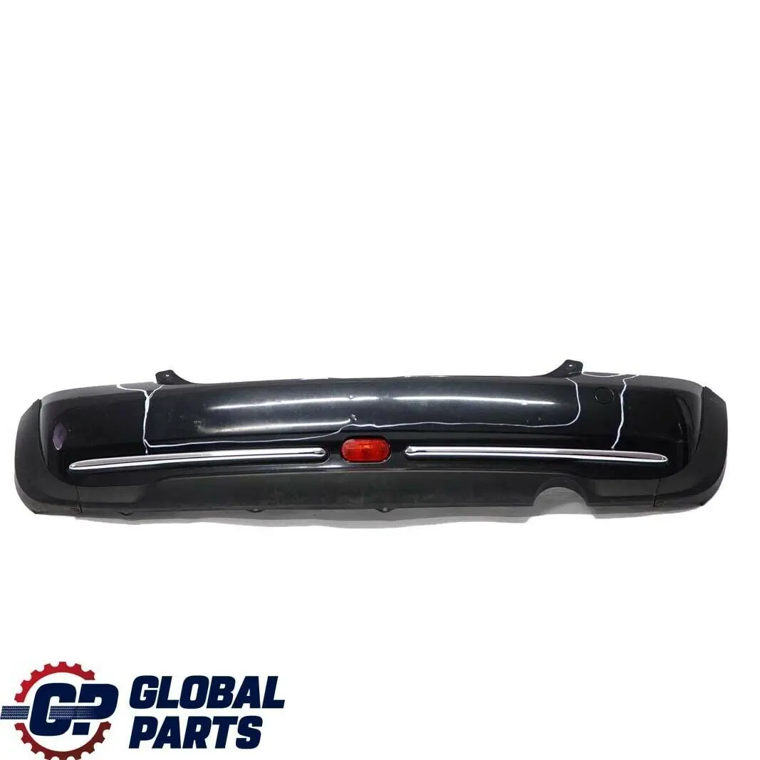 BMW Mini Cooper R50 3 Rear Bumper Trim Panel Astro Black Metallic - A25