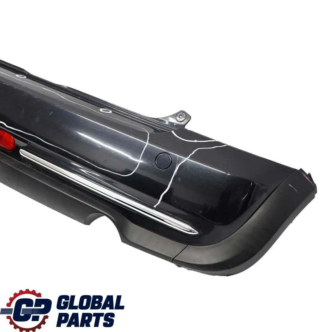 BMW Mini Cooper R50 3 Rear Bumper Trim Panel Astro Black Metallic - A25