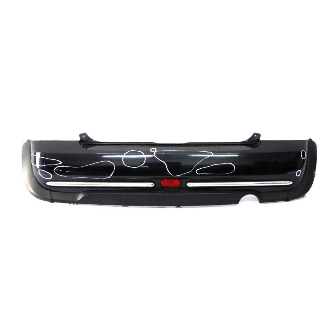 Mini Cooper R50 Rear Bumper Trim Panel Astro Black Metallic - A25