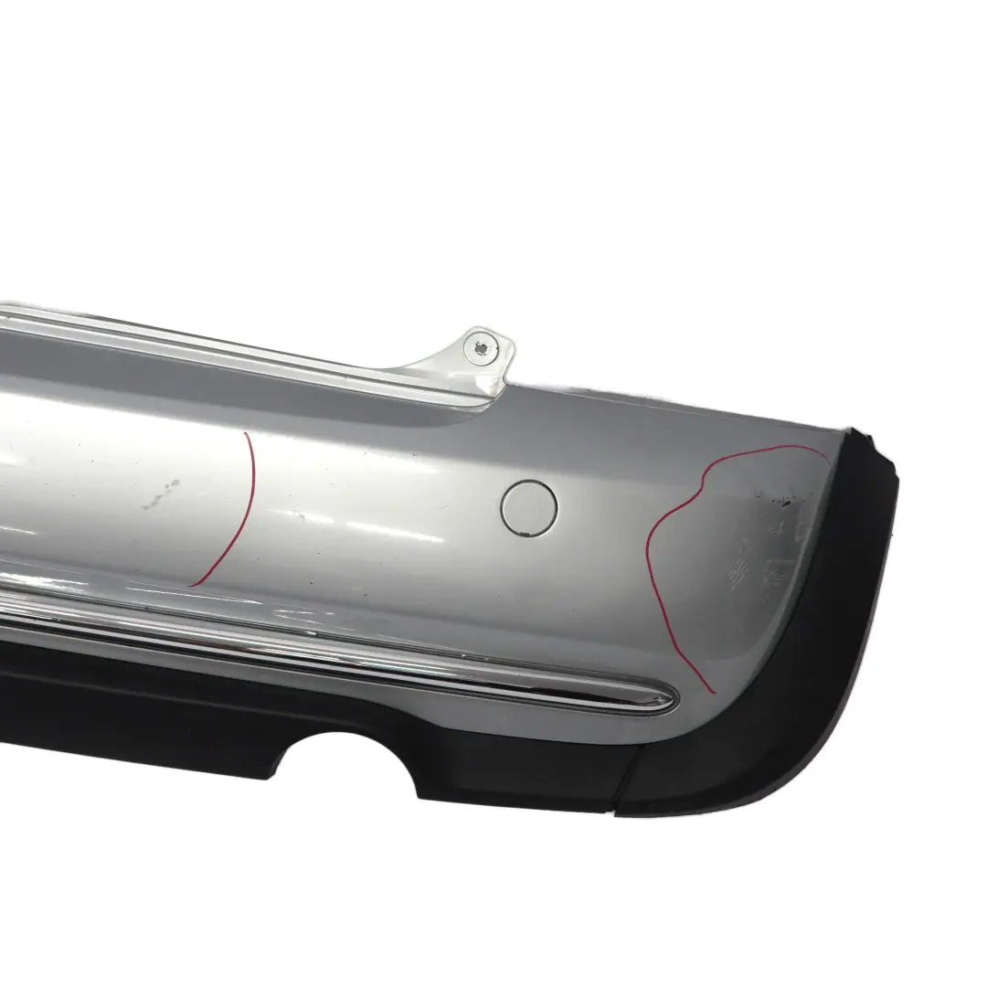 Mini Cooper R50 Rear Bumper Trim Panel Pure Silver Metallic - 900