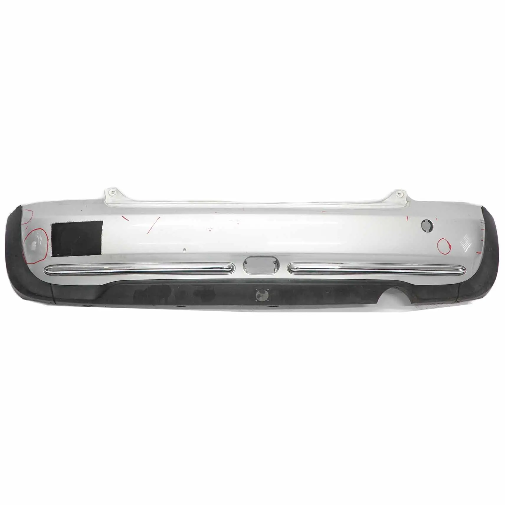 Rear Bumper Mini R50 Trim Panel Chrome Pure Silver Metallic - 900