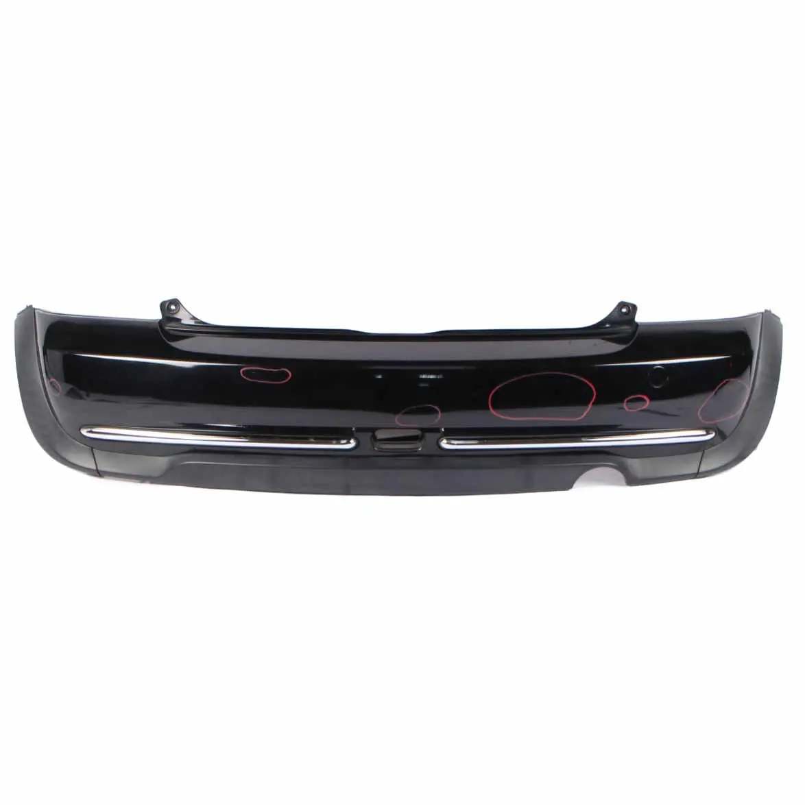 Rear Bumper Mini R50 Trim Panel Chrome Schwarz 2 Black - 668