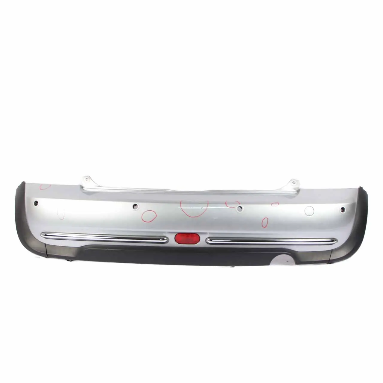 Mini R50 Rear Bumper Trim Panel PDC Pure Silver Metallic - 900