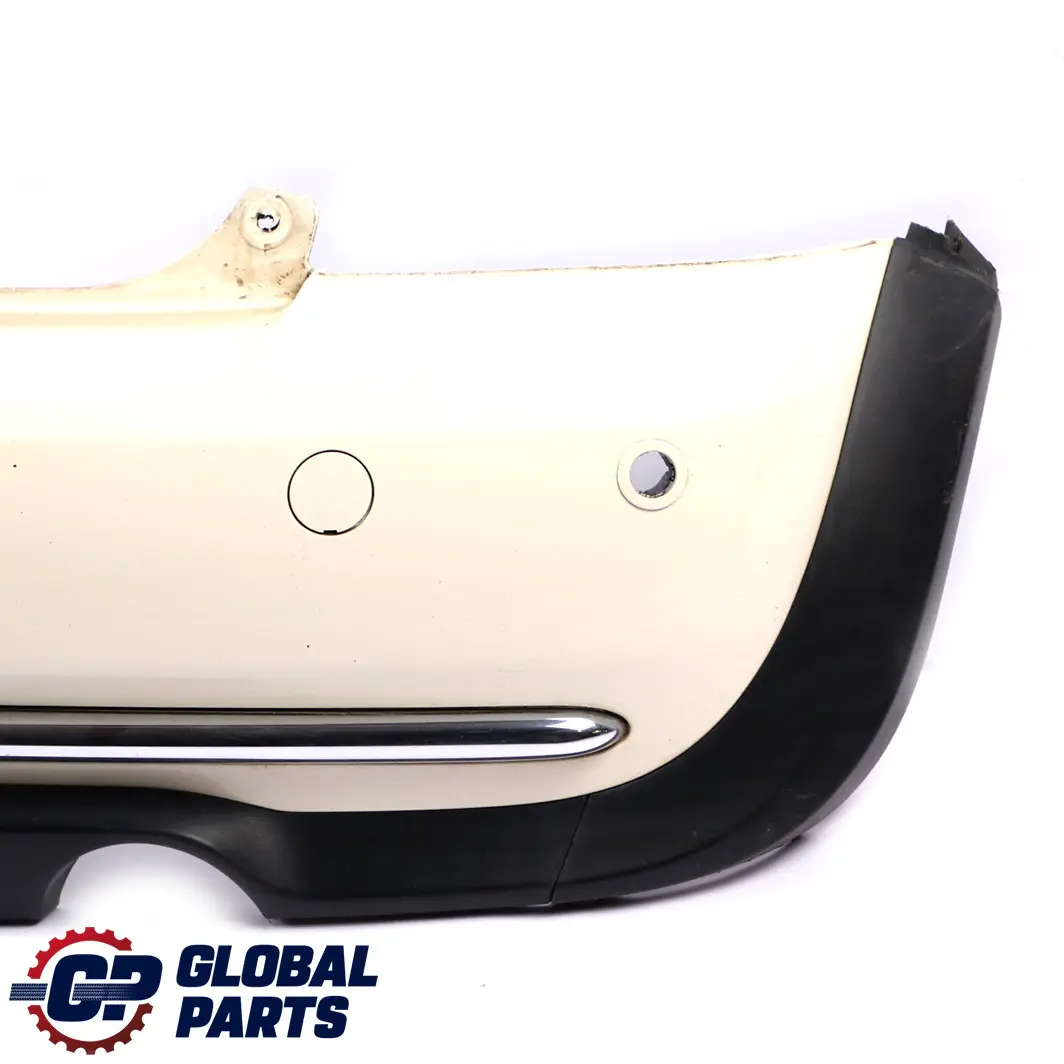 Mini Cooper One R50 Rear Bumper Trim Panel PDC Holes Pepper White - 850