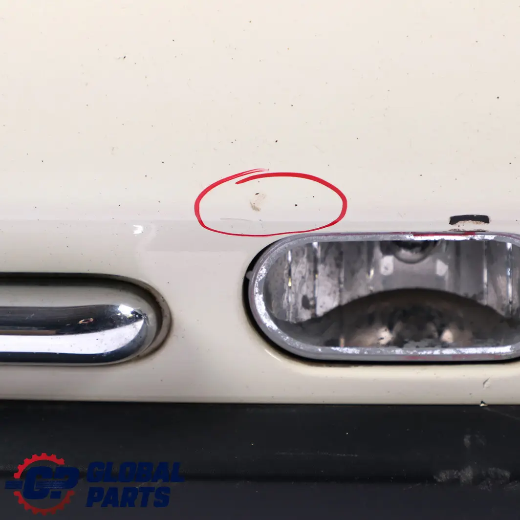 Mini Cooper One R50 Rear Bumper Trim Panel PDC Holes Pepper White - 850