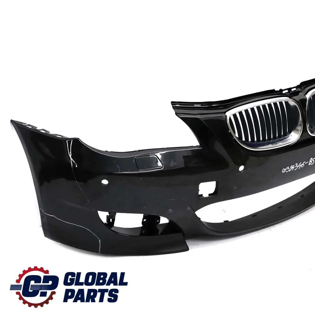 BMW 5 E60 E61 M5 Front Bumper Trim Panel Black Sapphire Metallic - 475