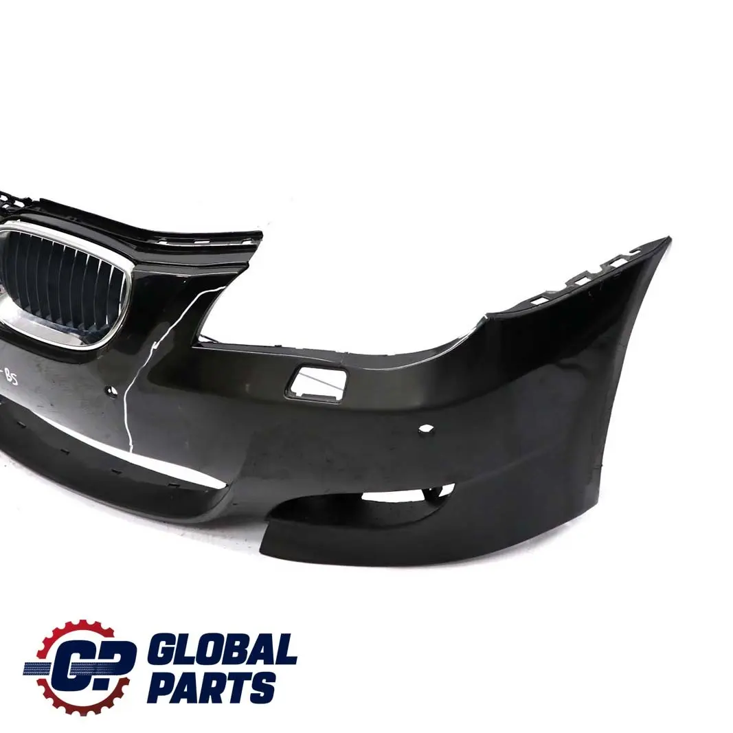 BMW 5 E60 E61 M5 Front Bumper Trim Panel Black Sapphire Metallic - 475