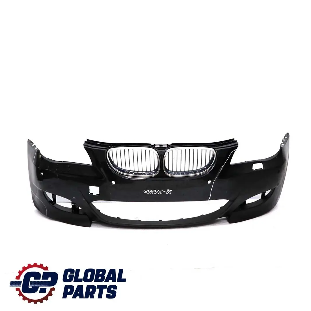 BMW 5 E60 E61 M5 Front Bumper Trim Panel Black Sapphire Metallic - 475