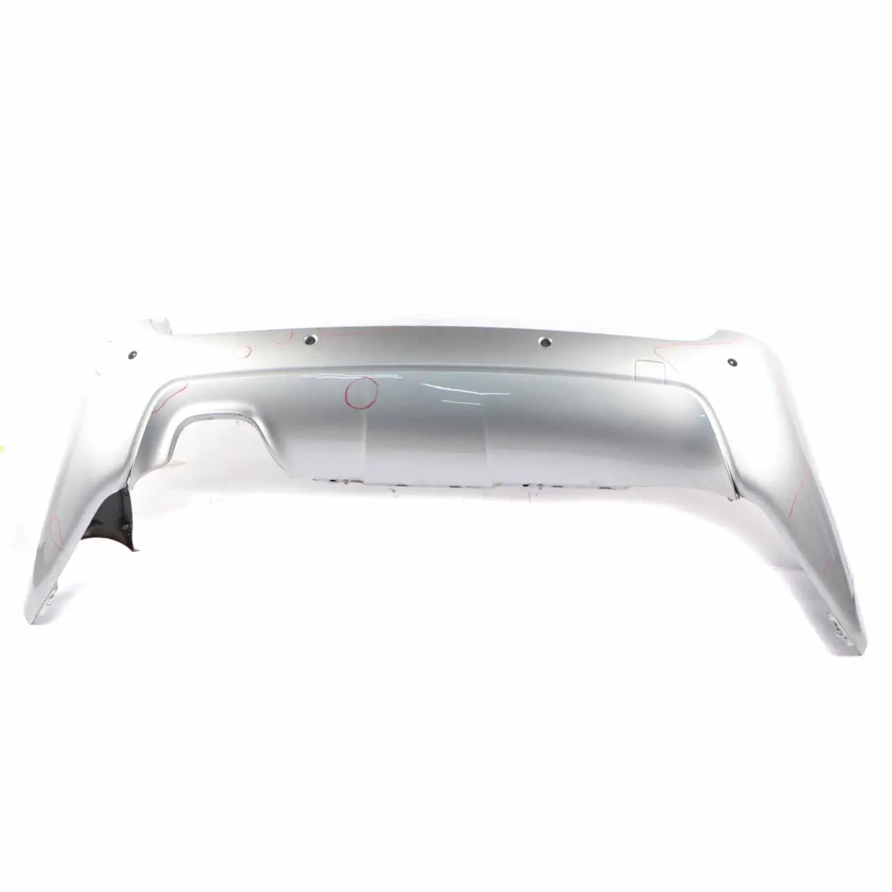 BMW E61 Rear Bumper Panel Touring M Sport PDC Titansilber Silver Metallic - 354