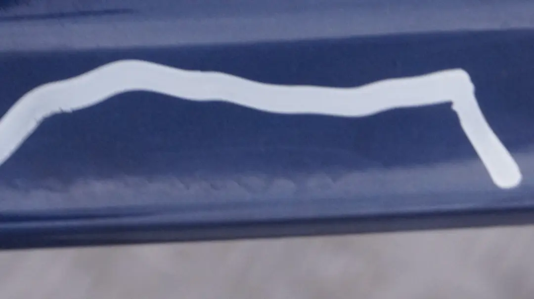 BMW 5 Series E60 M5 Boot Trunk Lid Tailgate Rear Spoiler Trim Interlagos Blue