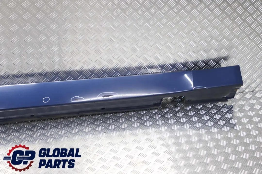 BMW 5 Series E61 Door Sill Side Cover Skirt Right O/S Mysticblau Mystic Blue - A07