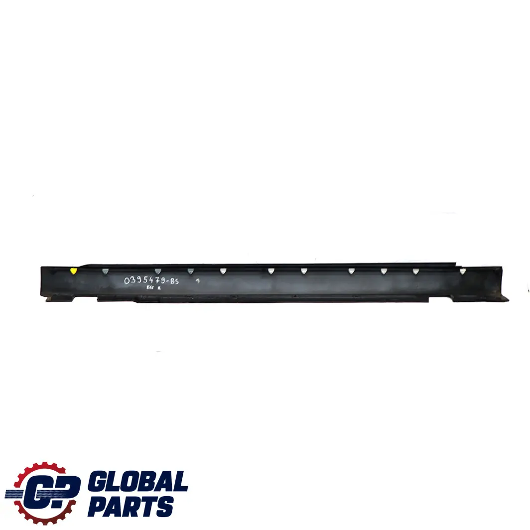 BMW E66 Long Door Sill Cover Skirt Left Black Sapphire - 475