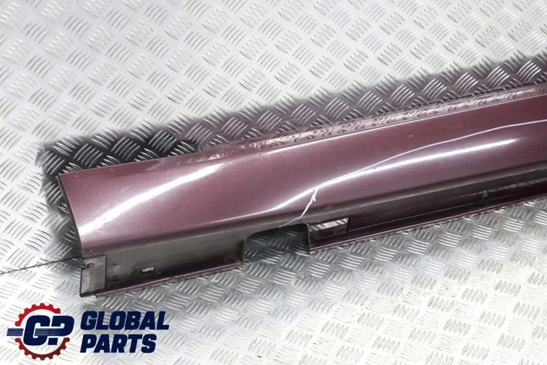 BMW 7 E65 Bas de Porte Couverture Seuil a Gauche Barbera Rouge - A39