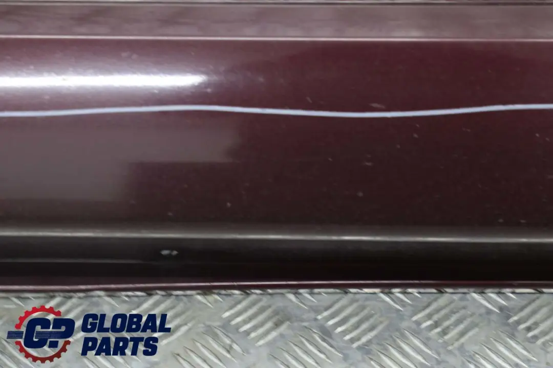 BMW 7 E65 Bas de Porte Couverture Seuil a Gauche Barbera Rouge - A39