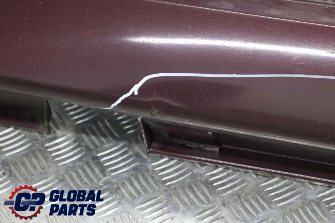 BMW 7 E65 Bas de Porte Couverture Seuil a Gauche Barbera Rouge - A39