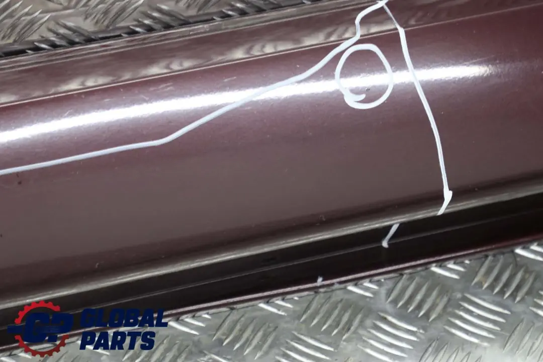 BMW 7 E65 Bas de Porte Couverture Seuil a Gauche Barbera Rouge - A39