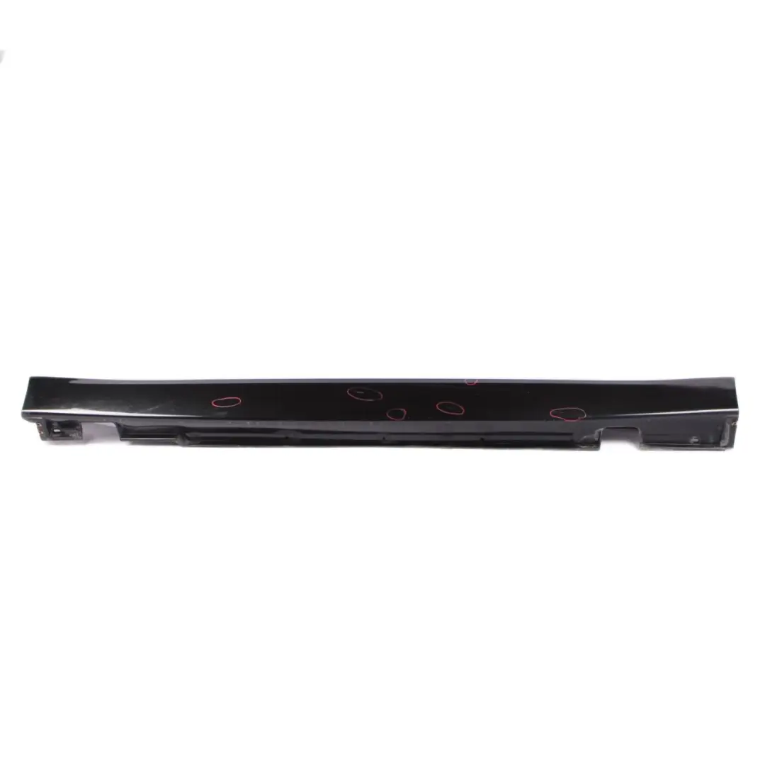 BMW E65 Side Skirt Door Sill Cover Left N/S Black Sapphire Metallic - 475