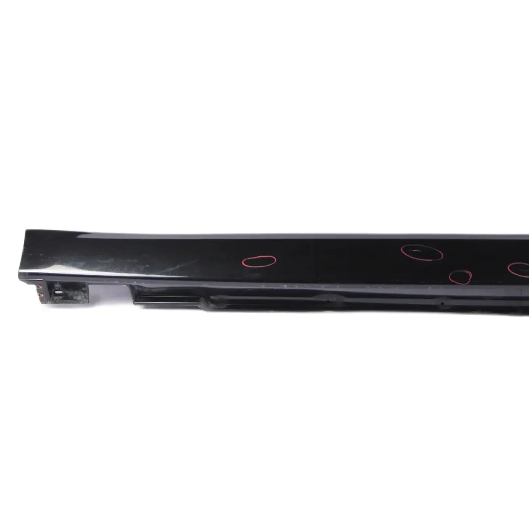 BMW E65 Side Skirt Door Sill Cover Left N/S Black Sapphire Metallic - 475