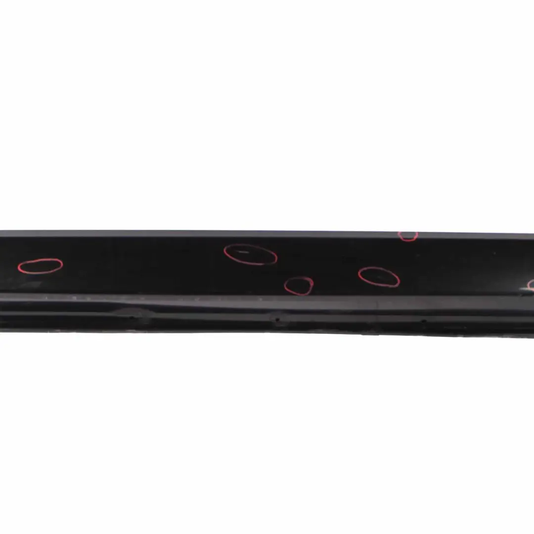 BMW E65 Side Skirt Door Sill Cover Left N/S Black Sapphire Metallic - 475