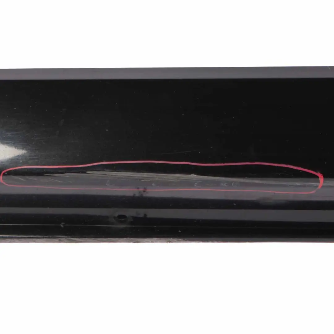 BMW E65 Side Skirt Door Sill Cover Left N/S Black Sapphire Metallic - 475